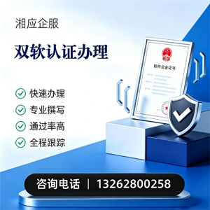 梅州双软认证申报服务