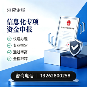 梅州信息化专项资金申报服务