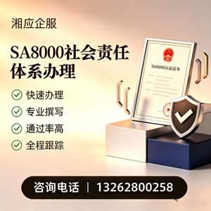 梅州SA8000社会责任体系认证服务